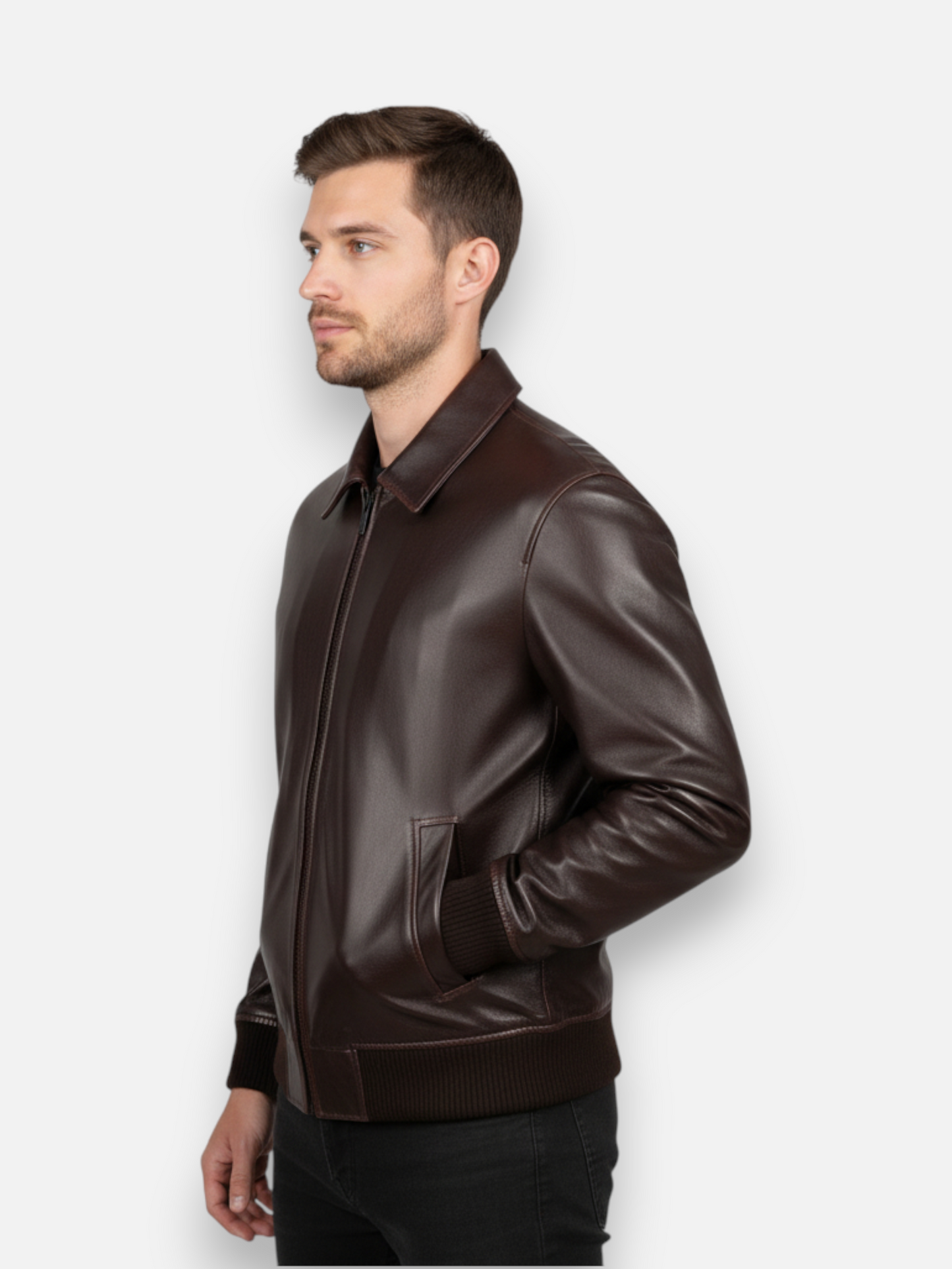 The Obsidian Navigator Faux Leather Jacket
