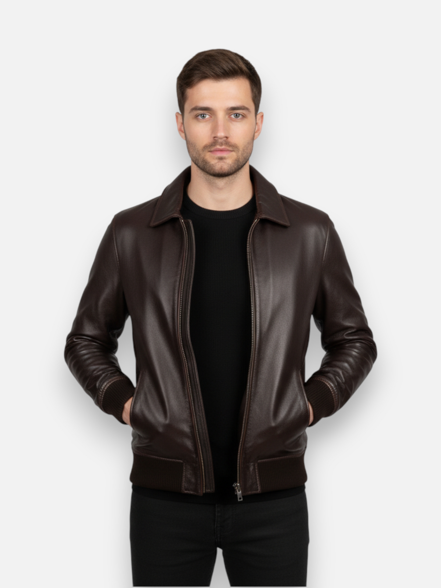 The Obsidian Navigator Faux Leather Jacket