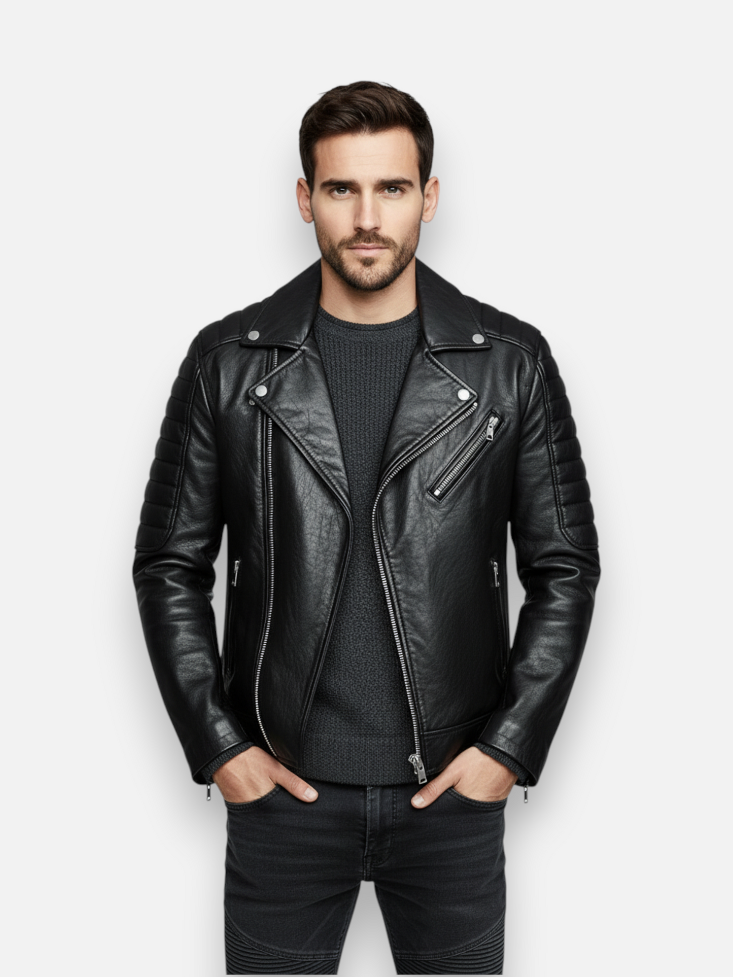 The Summit Navigator Genuine Goat Leather Jacket