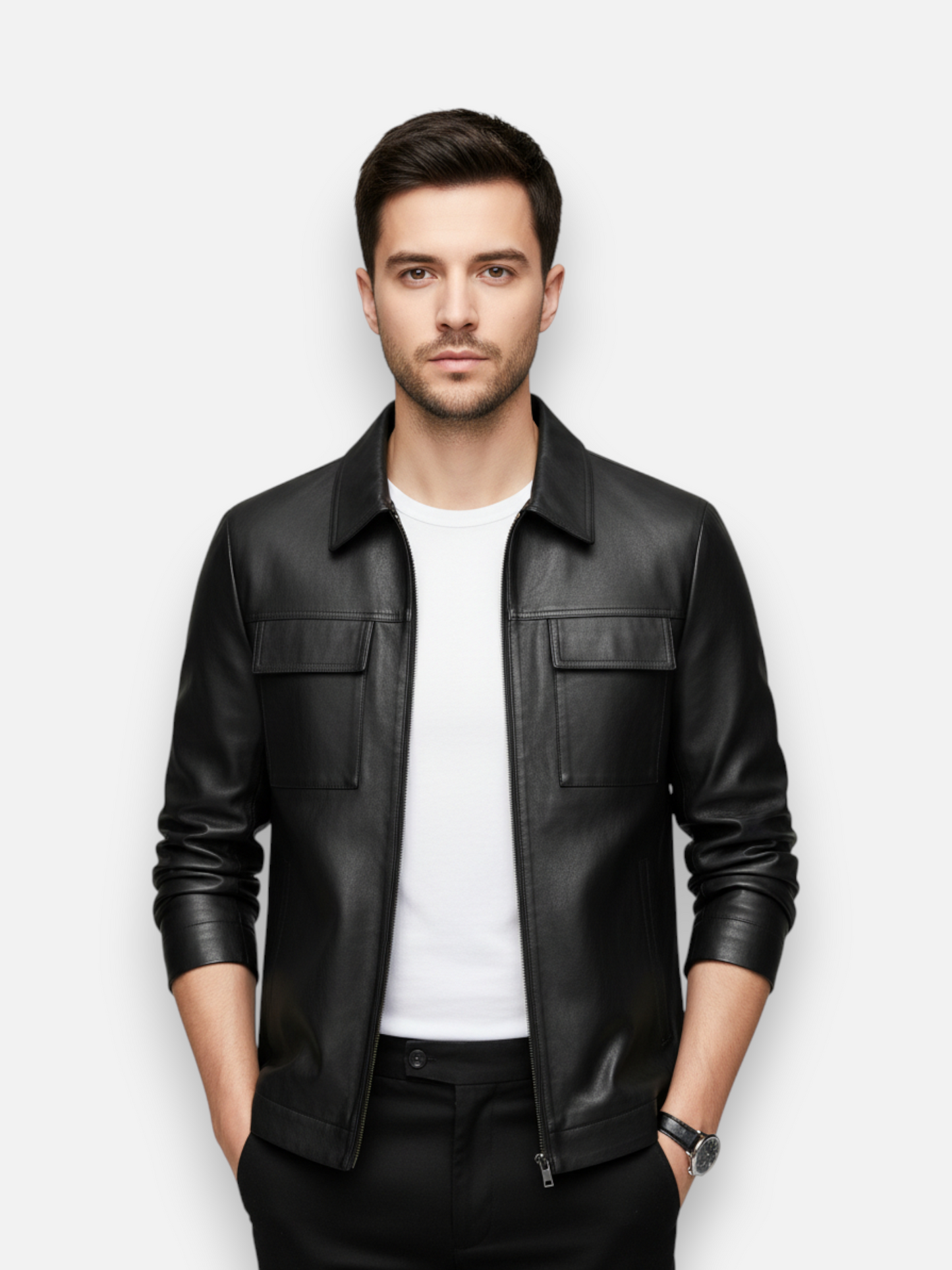 The Heritage Pilot Faux Leather Jacket
