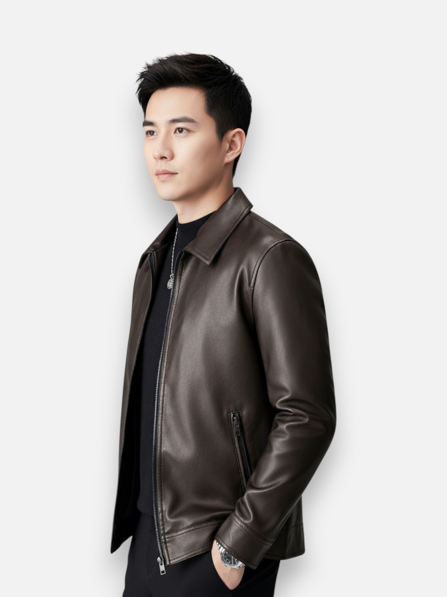 The Apex Commuter Faux Leather Jacket