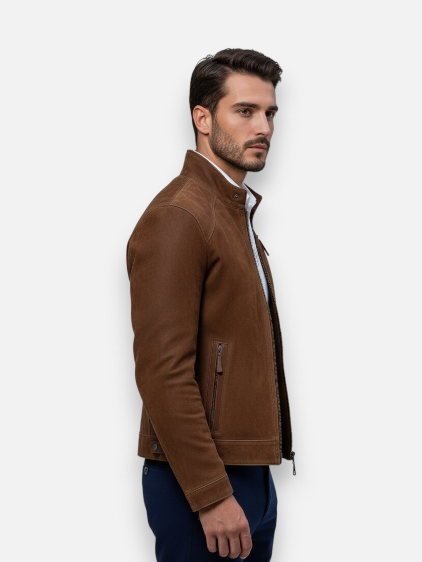 The 'Apex' Genuine Goat Leather Racer Jacket