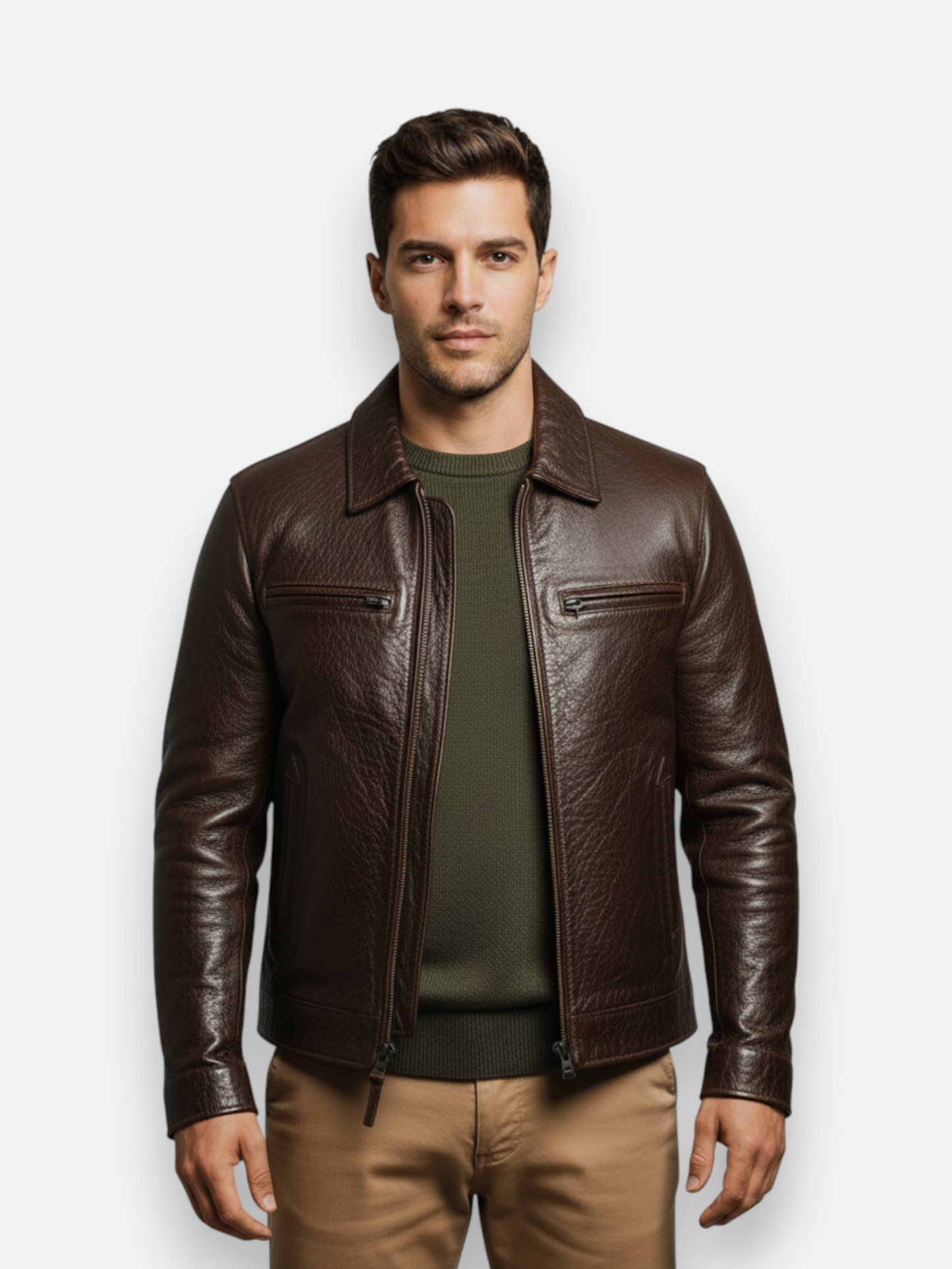 The 'Garrison' Full-Grain Leather Jacket