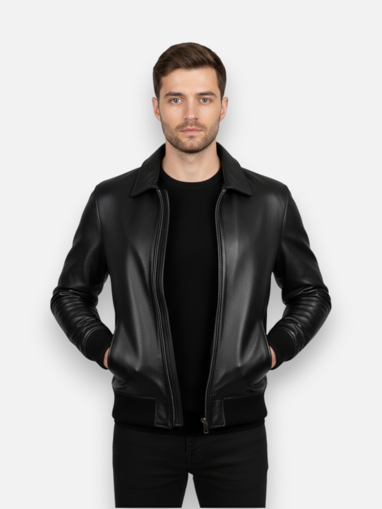 The Obsidian Navigator Faux Leather Jacket