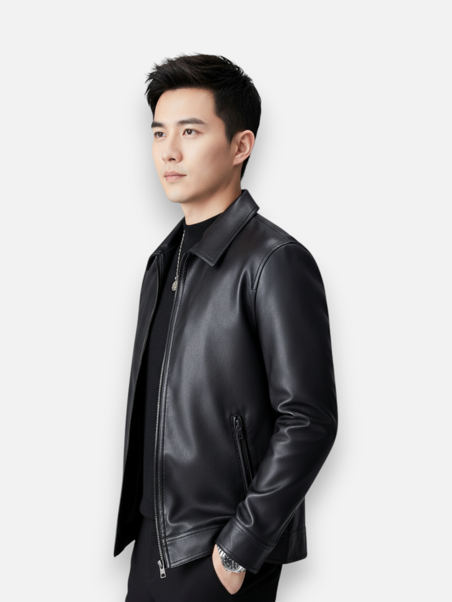 The Apex Commuter Faux Leather Jacket